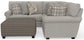 Livingston - Sectional With Comfort Coil Seating, 40" Cocktail Ottoman And Accent Pillows Included