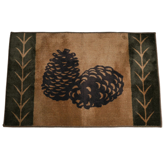 Lodge Pine Cone - Pine Cone Rug - Brown / Chocolate