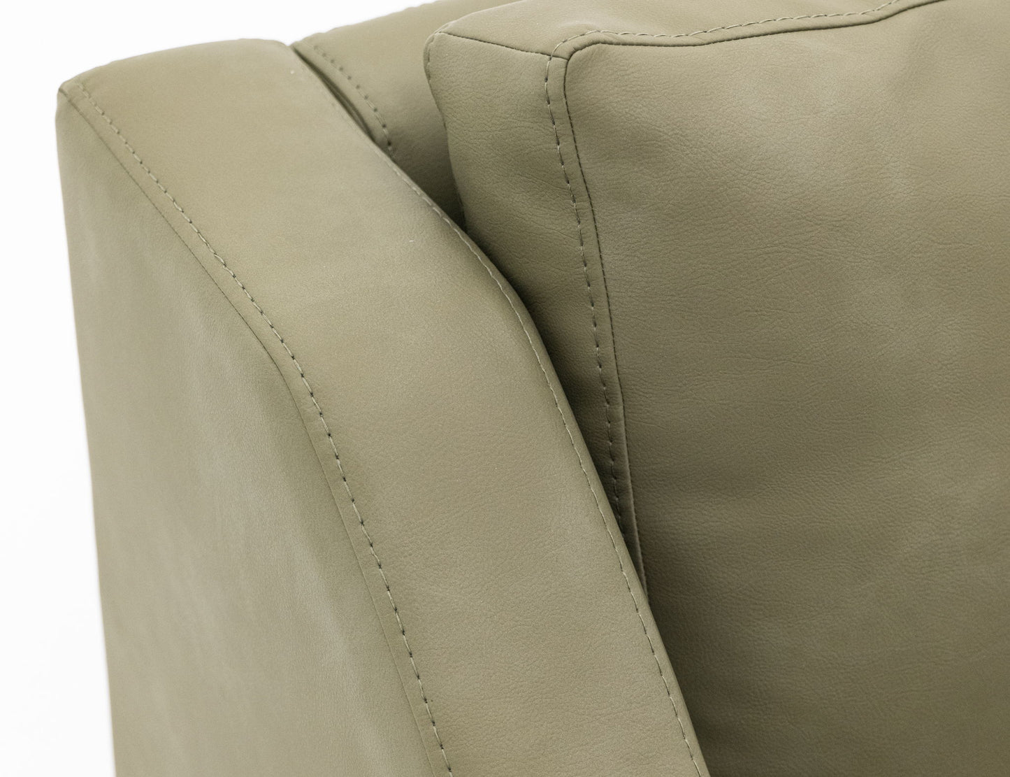 Natural Teca - Sofa - Olive Green