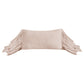 Luna - Washed Linen Long Ruffled Pillow - Blush