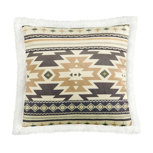 Campfire - Desert Sage Campfire Sherpa Pillow - Multi Color