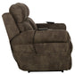 Tranquility - Power Headrest Power Lay Flat Reclining Cons Loveseat With CR3 Heat / Massage / Lumbar - Pewter