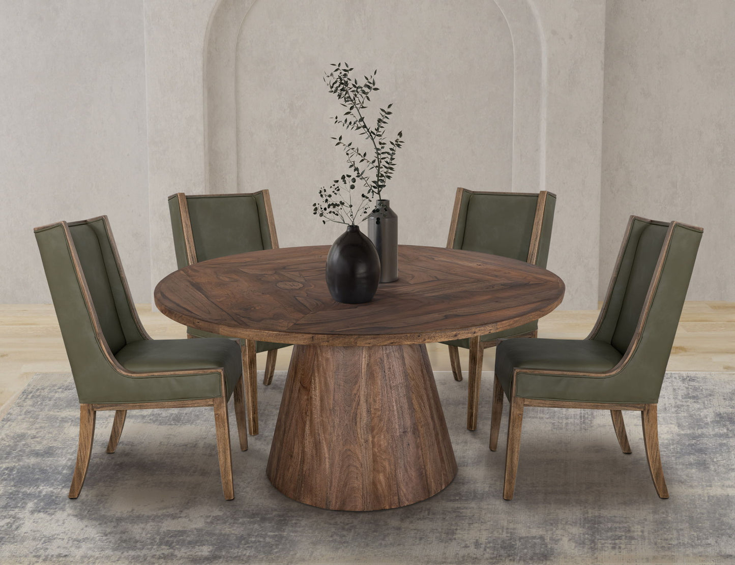 Balam - Round Dining Table - Light Brown