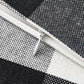 Camille - Full Buffalo Check Comforter Set (Set of 3) - Black / Natural