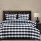 Camille - Twin Buffalo Check Comforter Set (Set of 2) - Navy