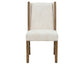 Silver - 39'' Upholstered Chair (Set of 2) - Ivory / Dark Brown