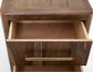 Praga - 2-Drawer Nightstand - Almond / Barrel Brown