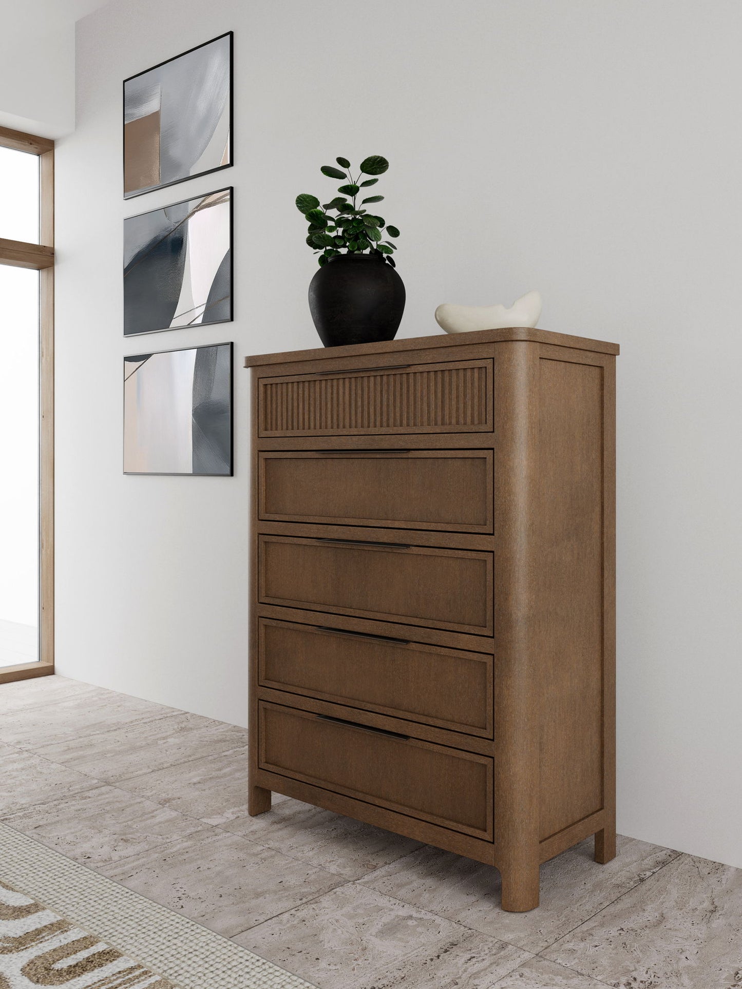 Jaxon - 5-Drawer Chest - Casual Mink