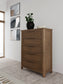 Jaxon - 5-Drawer Chest - Casual Mink