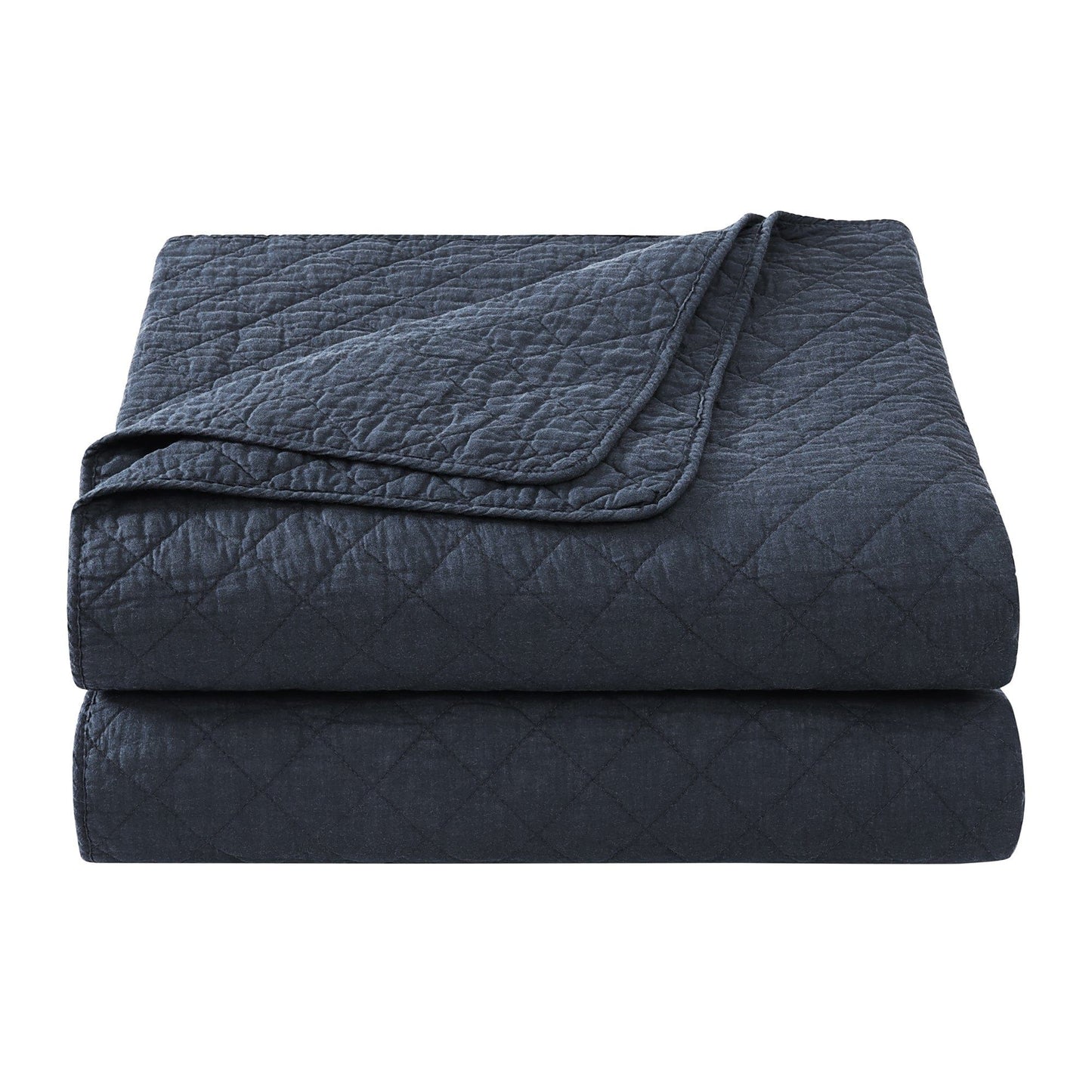 Cotton Comfort - Twin Quilt Set (Set of 2) - Navy
