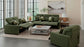 Ada - Power Adjustable Headrest Power Reclining Loveseat - Moss