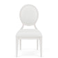 Hepburn - Oval Back Upholstered Side Chair (Set of 2) - White