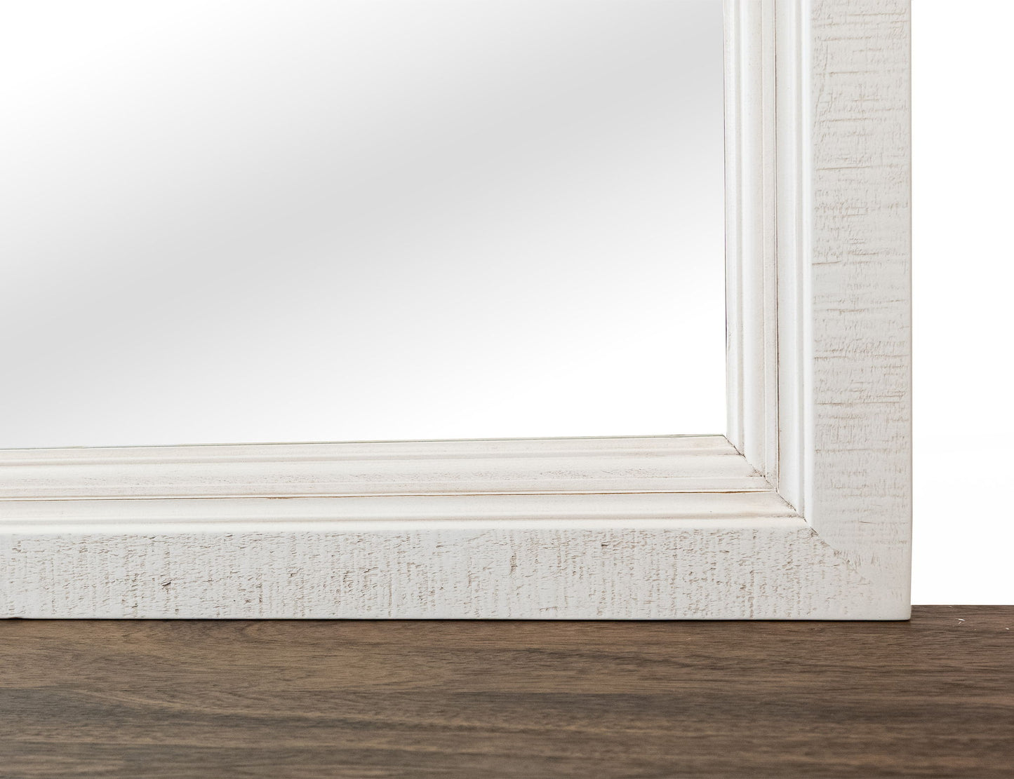 Stoa - Mirror - White / Brown