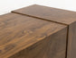 Natural Teca - Console 94" Electric Fireplace Compatible - Brown