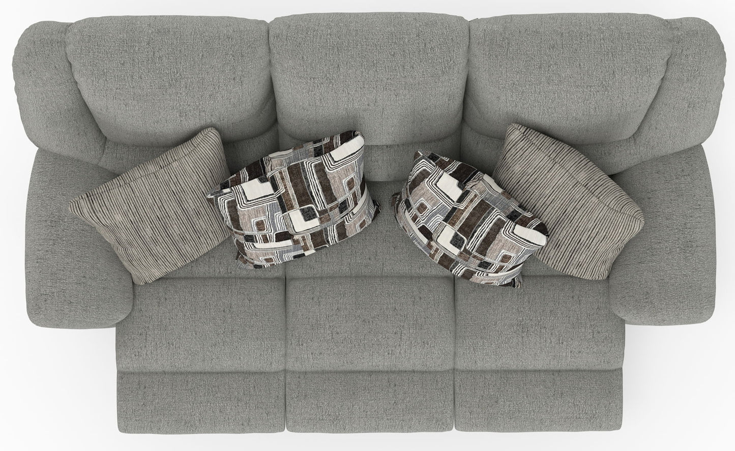 Trifecta - Sofa With 3 Recliners and Drop Down Table