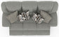 Trifecta - Sofa With 3 Recliners and Drop Down Table