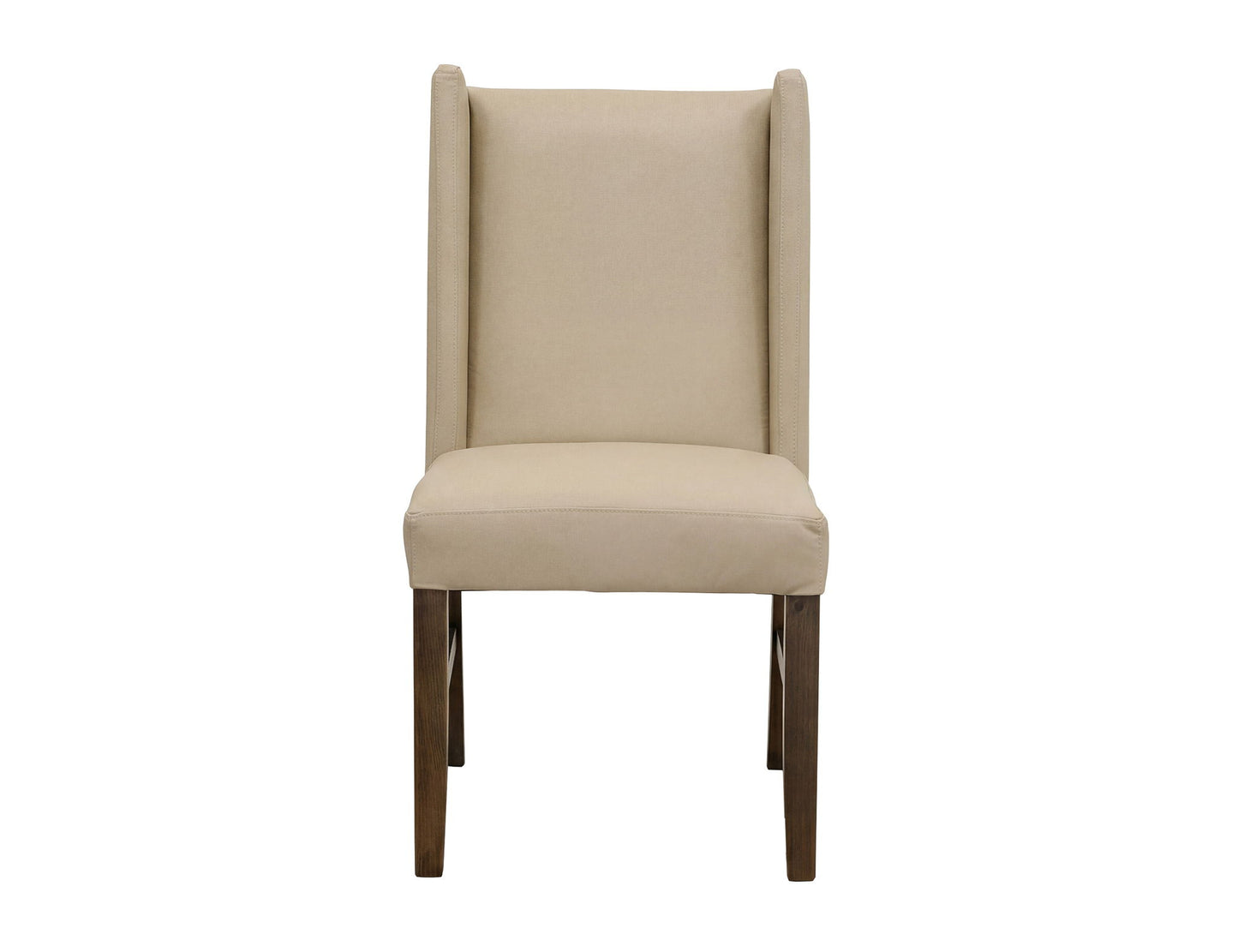 Silver - 39.5'' Upholstered Chair (Set of 2) - Ivory / Brown