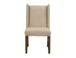 Silver - 39.5'' Upholstered Chair (Set of 2) - Ivory / Brown