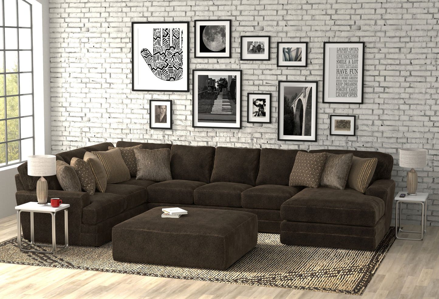 Mammoth - Sectional With Cocktail Ottoman