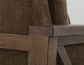 Walnut - Upholstered Loveseat - Deep Forest Brown