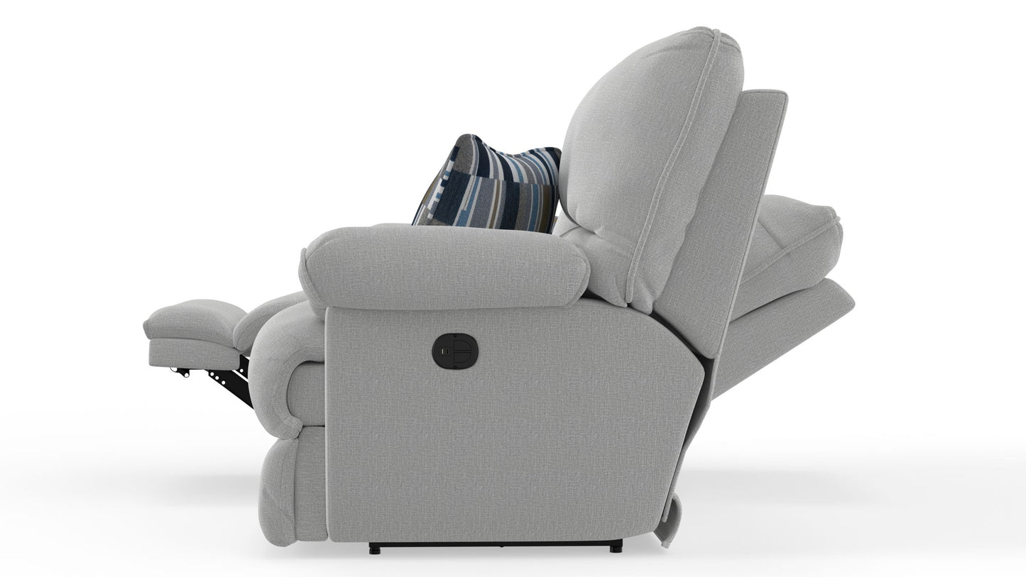 Lenny - Power Lay Flat Reclining Console Loveseat