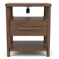 Delia - Accent Nightstand - Nouveau Walnut