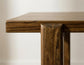 Silver - Rectangular Dining Table - Brown