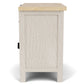 Glenndale - Two Drawer Nightstand - Aged White / Wheat