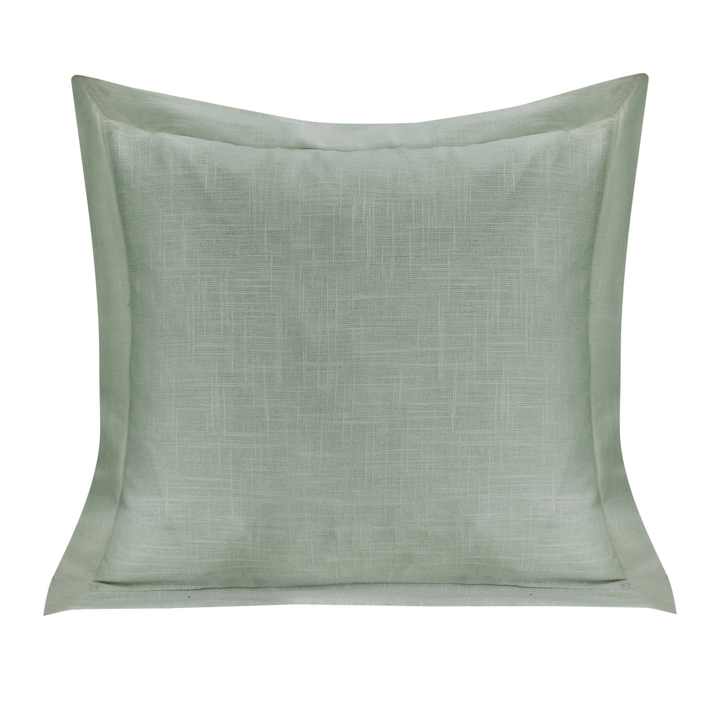 Luna - Single Flanged Washed Linen Pillow - Sage