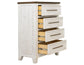 Stoa - 4 Drawer Chest - White / Brown