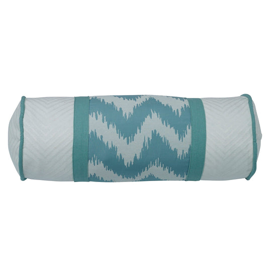 Catalina - Chevron Print Featuring & Accented Contrasting White Neckroll - Multi