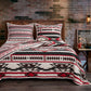 Cortez - King Reversible Quilt Set (Set of 3) - Tan