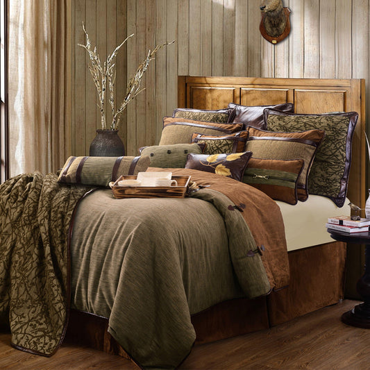 Highland Lodge - Queen Comforter Set (Set of 5) - Brown