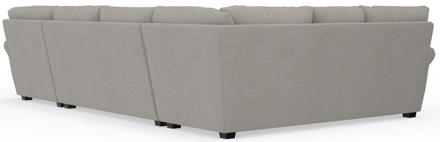 Livingston - Sectional With Comfort Coil Seating, 40" Cocktail Ottoman And Accent Pillows Included