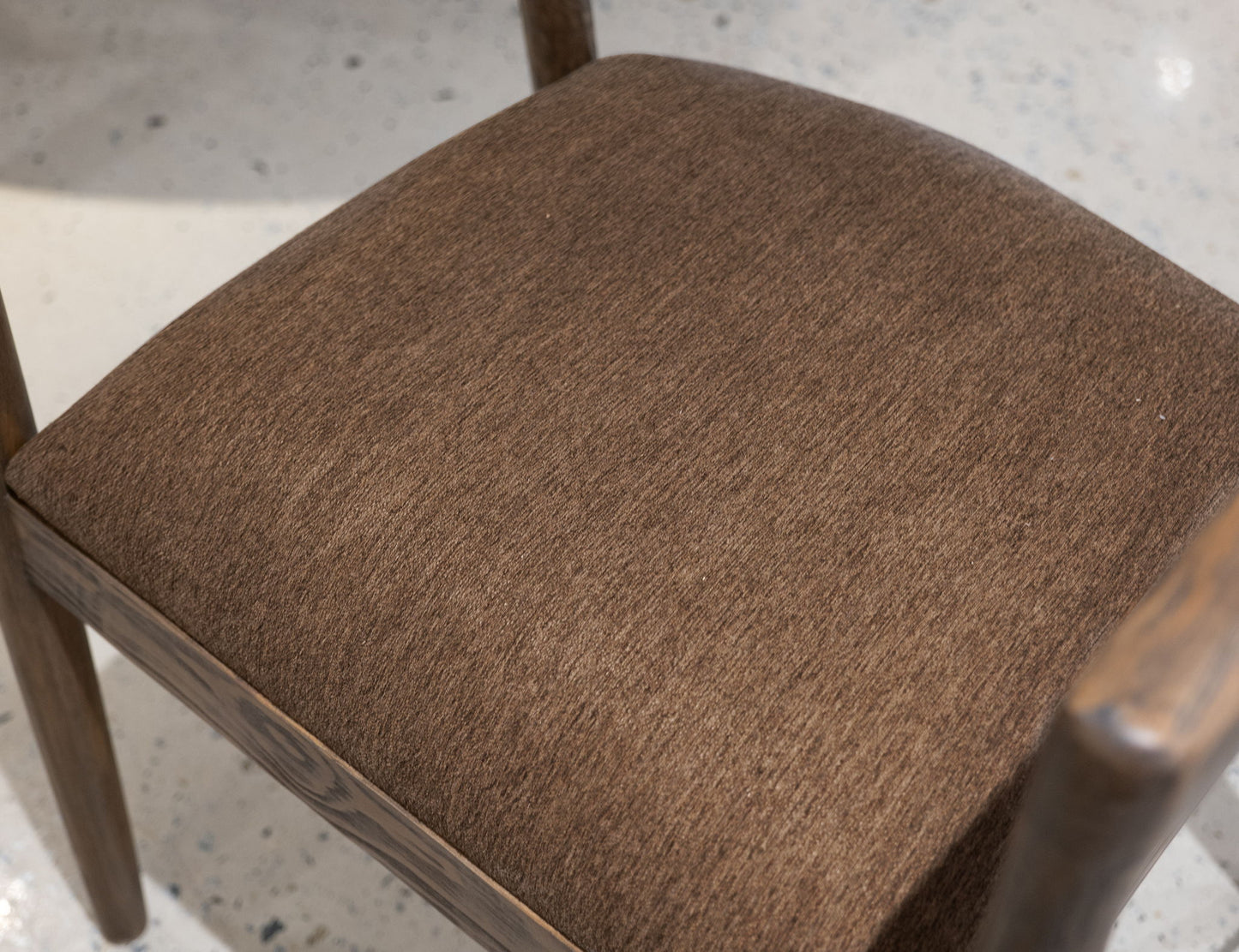 Natural Teca - Wooden Armchair - Quartersawn Oak / Marooned Brown