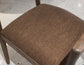 Natural Teca - Wooden Armchair - Quartersawn Oak / Marooned Brown