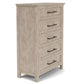Bennett - Five Drawer Chest - Frosted Gray
