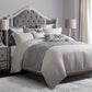 Matelasse - Queen Duvet Cover Set (Set of 3) - Gray