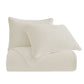 Stonewashed Cotton Velvet - King Quilt Set (Set of 3) - Vintage White