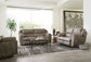 Flynn - Power Lay Flat Reclining Sofa Power Adjustable Headrest & Lumbar And Dual Heat & Massage - Fig
