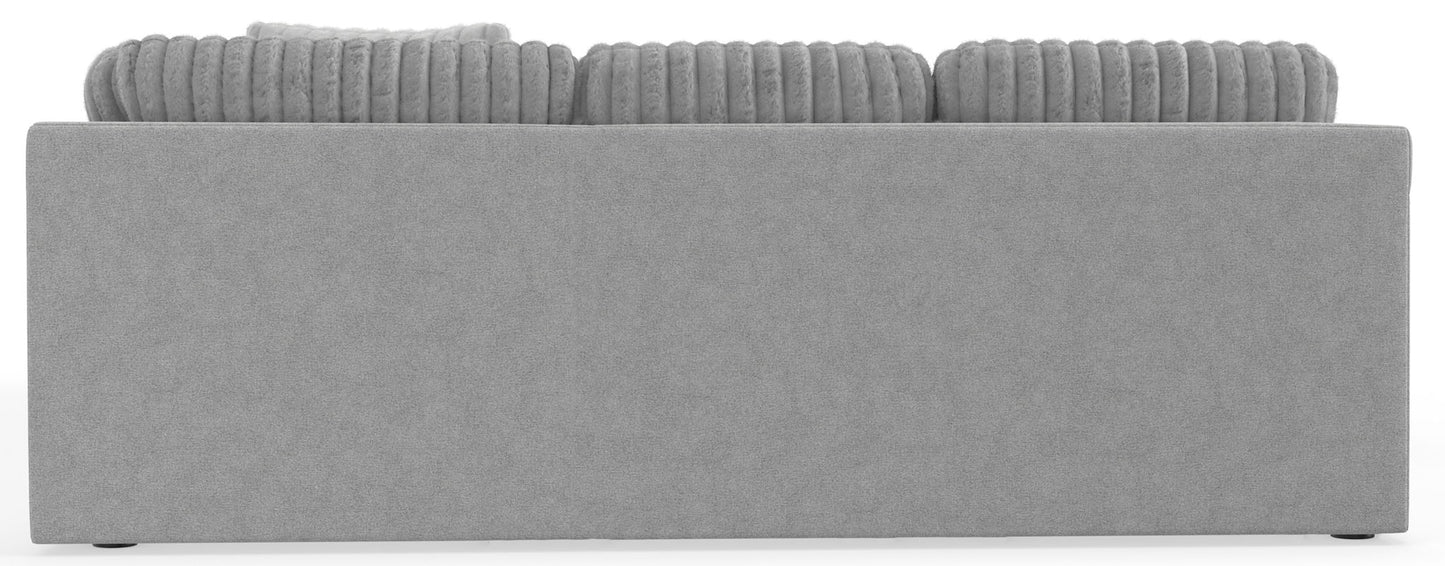 Logan - Upholstered Sectional With Comfort Coil Seating And Accent Pillows Included