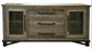 Loft - Buffet With 3 Drawer / 2 Doors - Two Tone Gray / Brown