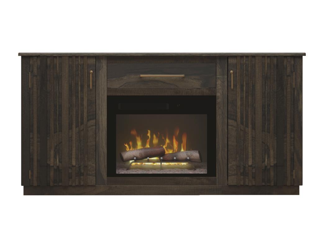 Mezquite - 70" Fireplace - Brown