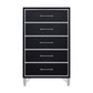 Ava - 5 Drawer Chest - Ebony