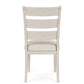 Glenndale - Wood Back Upholstered Side Chair (Set of 2) - Aged White