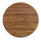 Silver - Round Dining Table - Brown