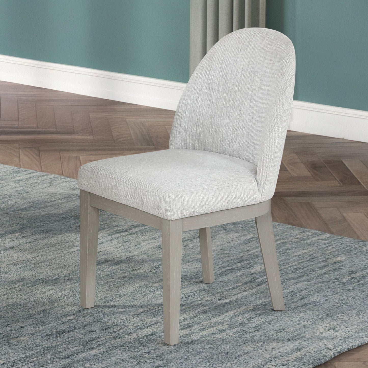 Essence - Upholstered Curved Back Chair (Set of 2)