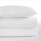 Satin Channel - King Quilt Set (Set of 3) - White