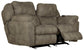 Flynn - Power Lay Flat Rocking Loveseat With Power Adjustable Headrest & Lumbar And Dual Heat & Massage - Fig