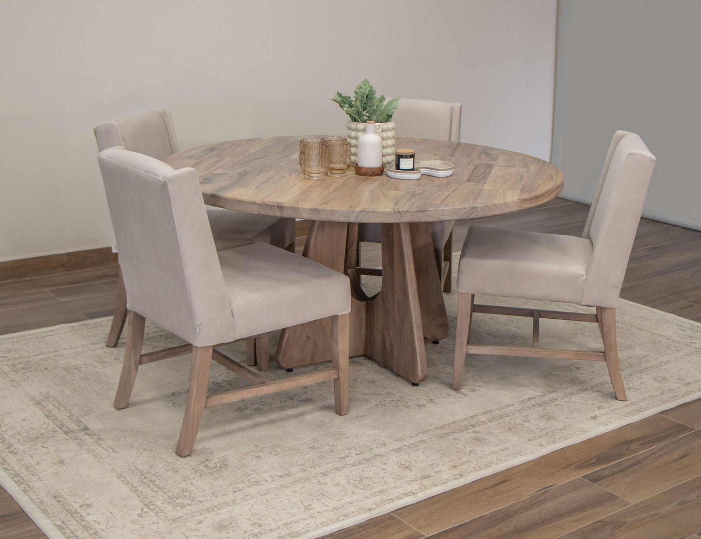 Parota - Round Table - Light Brown